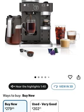 Ninja Coffee & Espresso Maker in Black and Silver